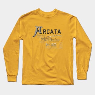 Arcata, California Sanborn Map 1900 Long Sleeve T-Shirt